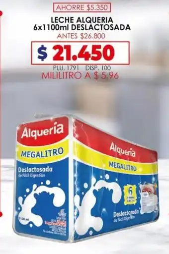 Surtifamiliar Leche Alqueria 6x1100ml Deslactosada oferta