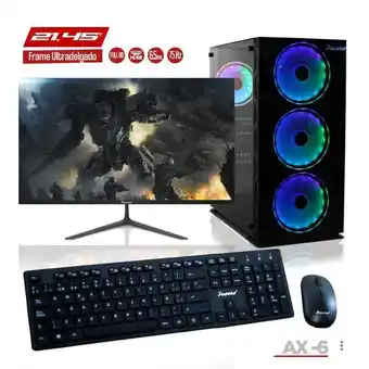 Éxito Computador de escritorio gamer a ryzen 5 4650g / ddr4 8gb / ssd 256gb / board asrock a520m hdv / monitor22 oferta