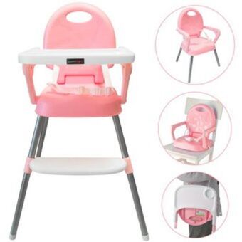 Linio Silla comedor bebe 3en1 happy baby cp7000 rosa oferta