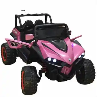Éxito Carro electrico bugui gigante rosado llantas caucho 12v niñas hasta 9 años oferta