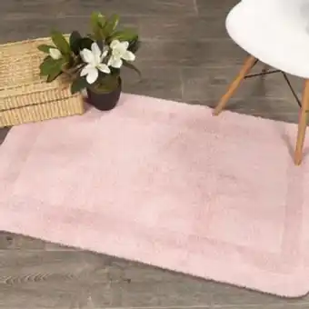 Tapete algodón rosado