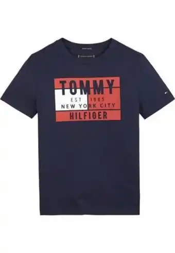 Camiseta niño manga corta azul oscuro tommy nyc