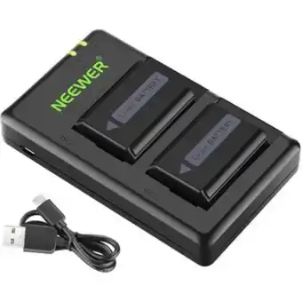 Linio Neewer np-fw50 2pcs batería usb cargador para cámara sony a6500 a6400 a6300 a7 a7ii a7rii a7s oferta