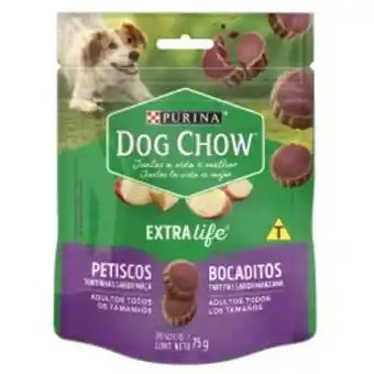 Snack perro dog chow 75 gr tartitas de manzana 12439823                                  