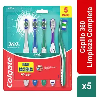 Makro Cepillo dental colgate 360 base x5u oferta