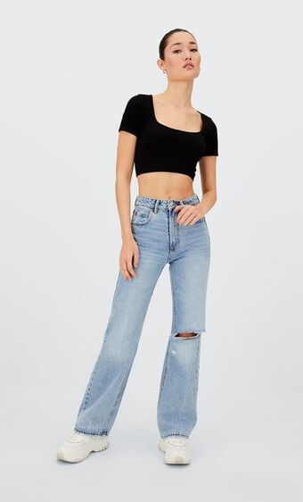 Stradivarius Jeans flare vintage oferta
