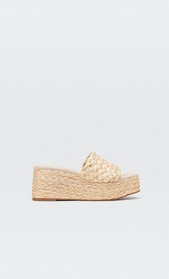 Stradivarius Sandalias flatform yute oferta