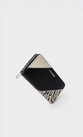 Billetera patchwork zebra