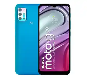 Panamericana Celular libre moto g20 de 128 gb, ram 4 gb, cámara principal: 48+8+2+2 mp, cámara frontal: 13 mp, dual sim, azul oferta