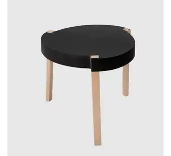 Panamericana Mesa auxiliar negra melmac, 45.5 x 47 cm oferta