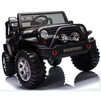 Linio Carro moto electrico niños pantalla llanta caucho 4x4 control - negro oferta