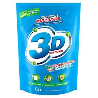 MegaTiendas Detergente líquido 3d multiuso x 1.8 l oferta