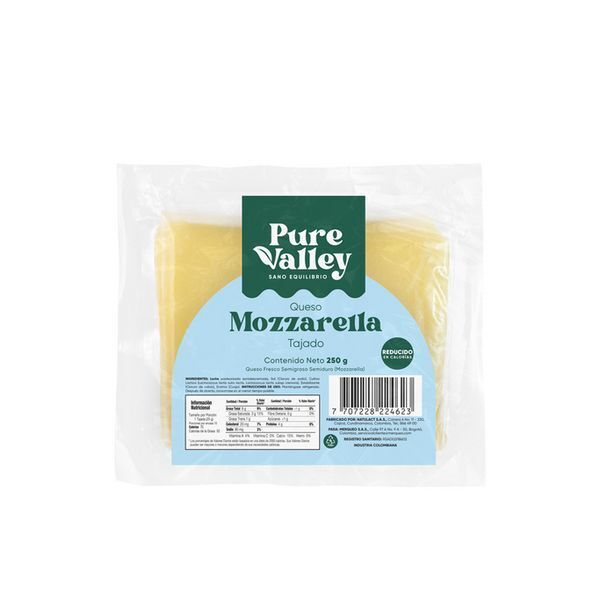 Merqueo Queso mozzarella tajado pure valley oferta