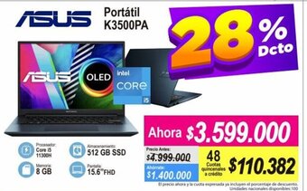 Alkomprar Asus - Portatil K3500PA oferta
