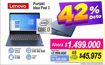 Alkomprar Lenovo - Portatil Idea Pad 3 oferta