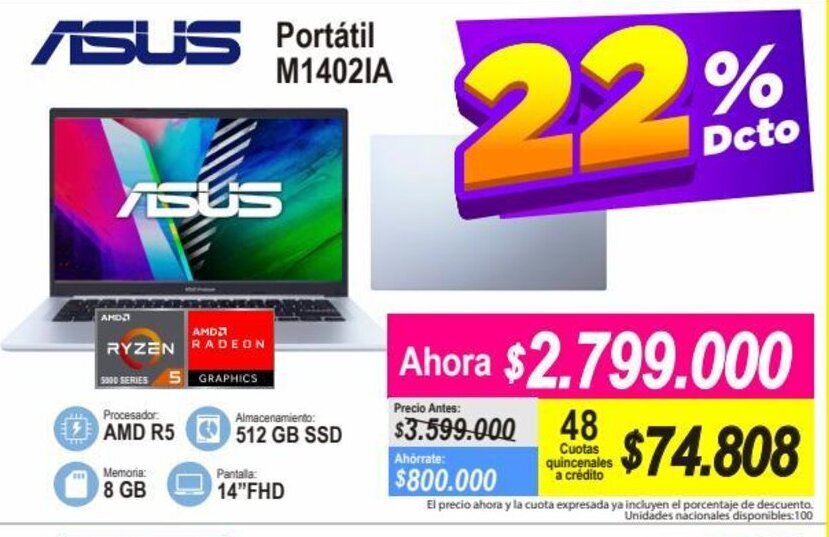 Alkomprar Asus - Portatil M1402IA oferta