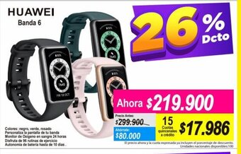 Alkomprar Huawei Banda 6 oferta