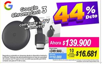 Alkomprar Google Chromecast 3 oferta