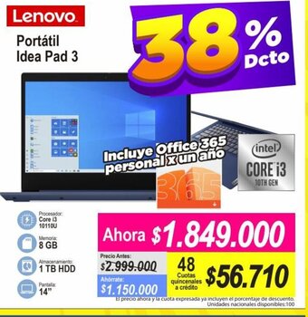 Alkomprar Lenovo - Portatil Idea Pad 3 oferta