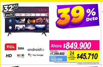 Alkomprar TCL - S60A Android Tv oferta