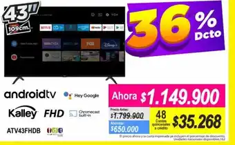 Alkomprar Android Tv Kalley FHD 43" oferta