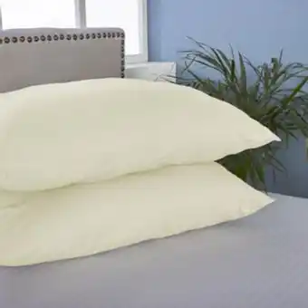 Brissa Juego de 2 almohadas en tela microfibra satin líneas marfil oferta