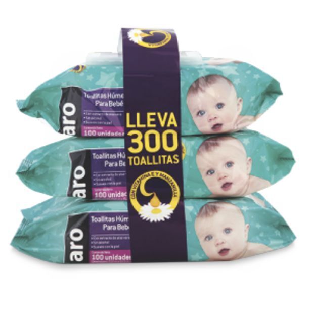 Makro Toallas humedas aro bebe 100ux3pq oferta