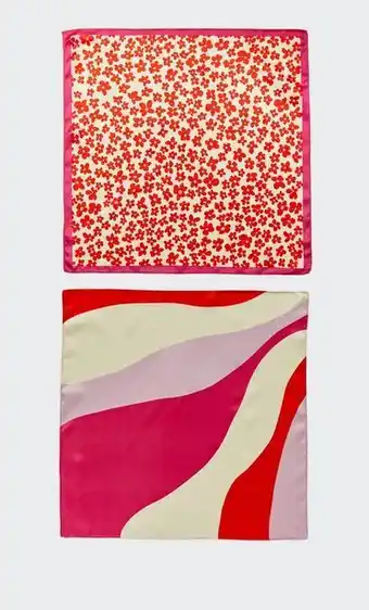 Stradivarius Pack 2 bandanas ondas y flores oferta