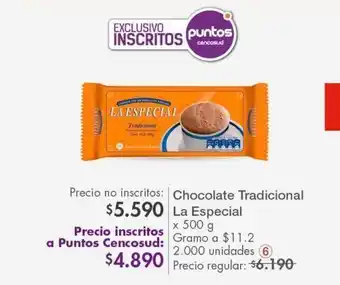 Metro Chocolate tradicional la especial x 500g oferta