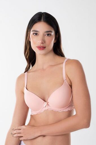 Lili Pink Brasier en microfibra y encaje oferta