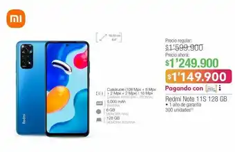 Jumbo Xiaomi redmi note 11s 128 gb oferta