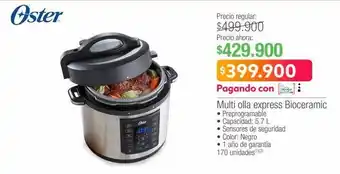 Jumbo Oster multi olla express bioceramic oferta
