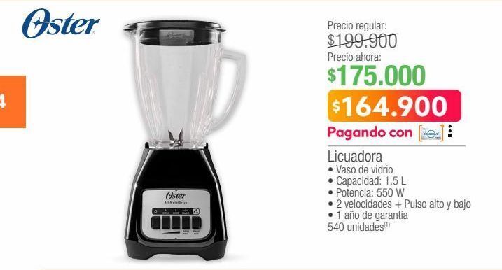 Jumbo Oster licuadora oferta