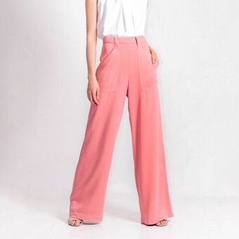 Fuera de Serie Pantalón tiro alto bota flare oferta