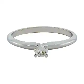 Kevin's Joyeros Anillo en oro blanco de 18 kilates, con diamante central de 0.07 ct oferta