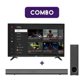 Falabella Combo tv led visivo 40" fhd + barra de sonido vis oferta
