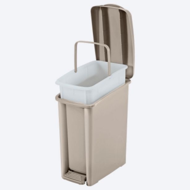 Rimax Basurero pedal delgado 10 litros oferta