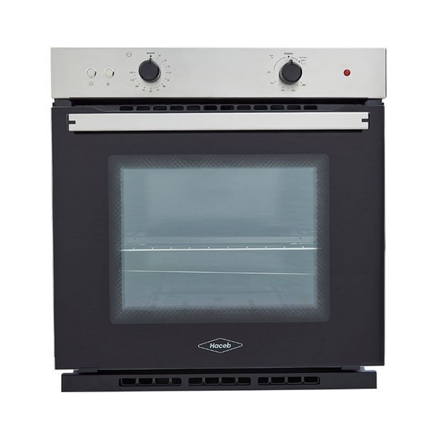 Haceb Horno mixto tofu 60 cm inox con vidrio negro gas natural 120v haceb oferta