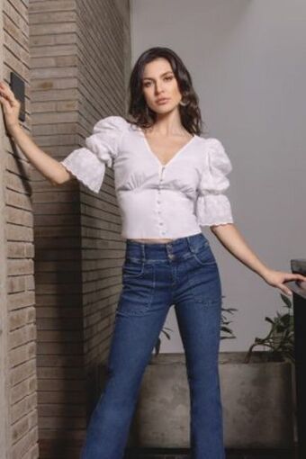 Chazari Blusa corte imperio oferta
