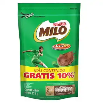 Éxito Modificador leche gratis 10% milo 250 gr oferta