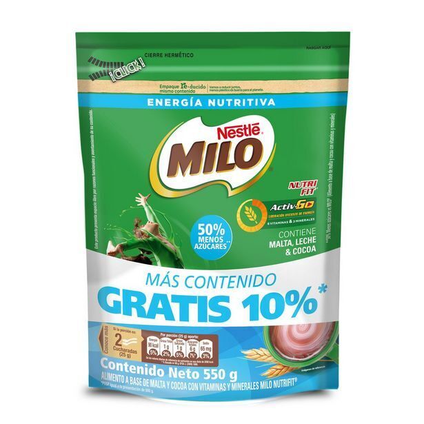 Éxito Modificador leche nutri +10% milo 500 gr oferta