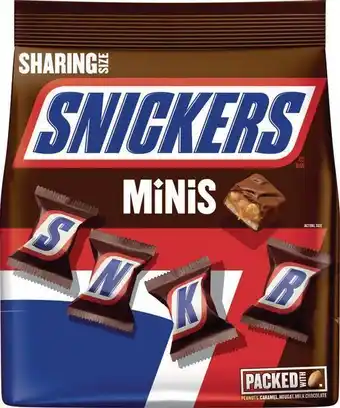 Éxito Mini chocolates snickers 275 gr oferta