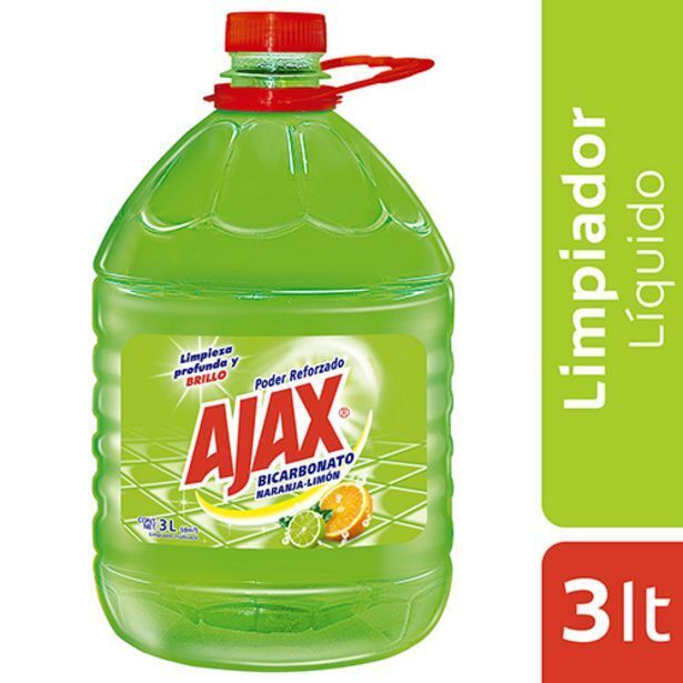 Makro Limpiador ajax bicarbonato naranja limon 3l oferta