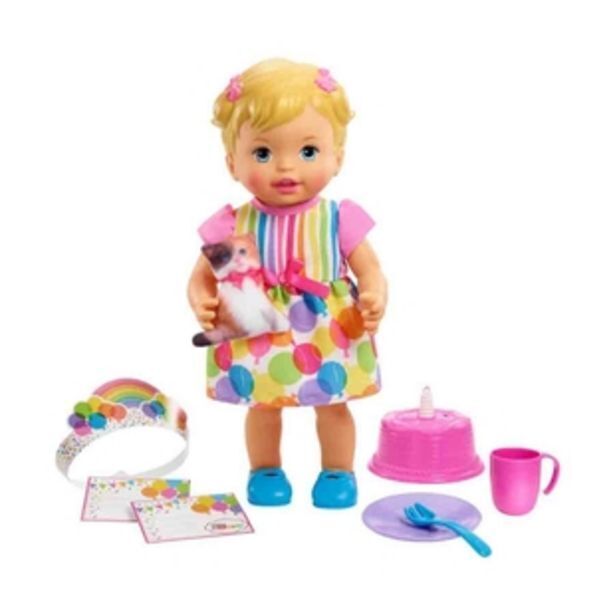 Alkosto Muñeca bebé little mommy fiesta de cumpleaños mattel oferta