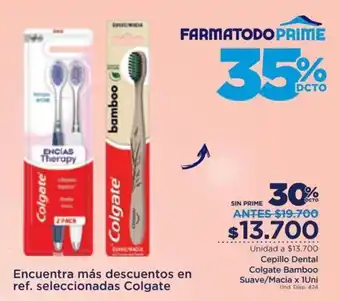 FarmaTodo Cepillo Dental Colgate Bamboo Suave / Macia oferta