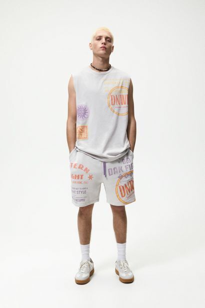 Zara Camiseta estampado gráficos oferta