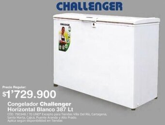 Makro Congelador Challenger Horizontal Blanco 387Lt oferta