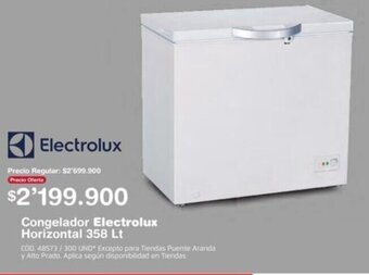 Makro Congelador Electrolux Horizontal 358lt oferta