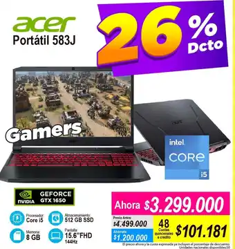 Alkomprar Acer Portátil 583J oferta