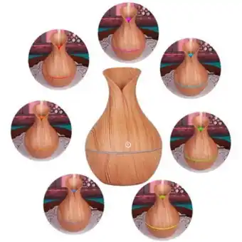 Linio Humidificador atomizador difusor de aroma 130 ml madera oferta